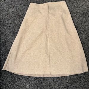 Anthropologie Mare Mare Cozy A-Line Skirt in Tan large petite